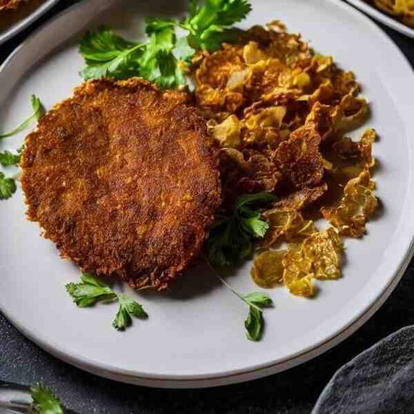 Капустные шницели с луковыми шкварками